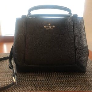 Kate Spade Black Satchel with Sleek Design